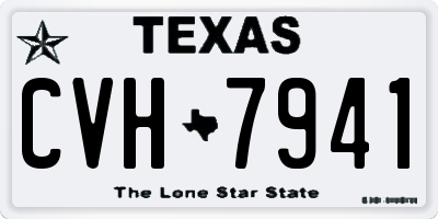 TX license plate CVH7941