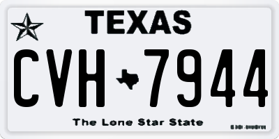 TX license plate CVH7944