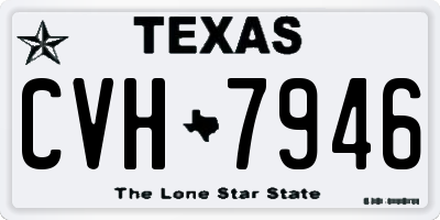TX license plate CVH7946
