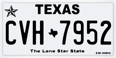 TX license plate CVH7952