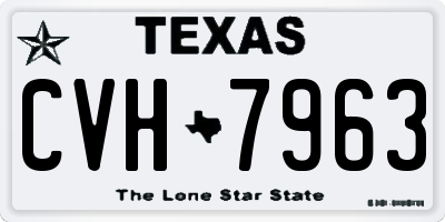 TX license plate CVH7963