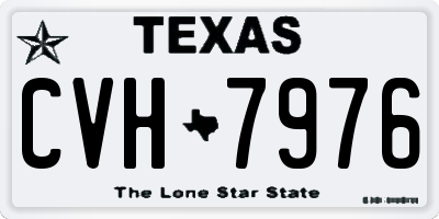TX license plate CVH7976