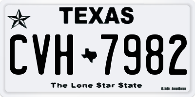 TX license plate CVH7982