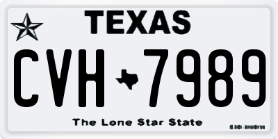 TX license plate CVH7989