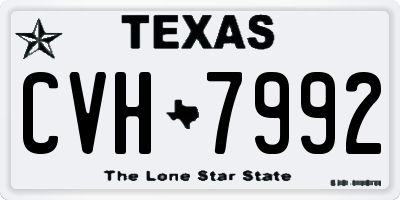 TX license plate CVH7992