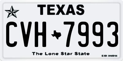 TX license plate CVH7993