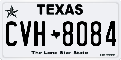 TX license plate CVH8084