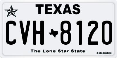 TX license plate CVH8120
