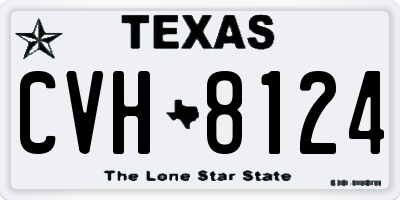 TX license plate CVH8124
