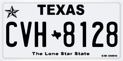 TX license plate CVH8128