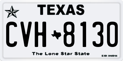 TX license plate CVH8130