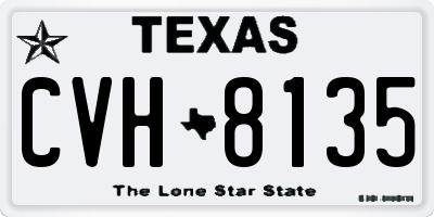 TX license plate CVH8135