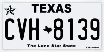 TX license plate CVH8139