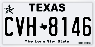 TX license plate CVH8146