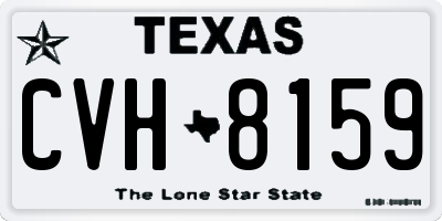 TX license plate CVH8159