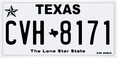 TX license plate CVH8171