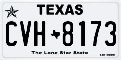 TX license plate CVH8173