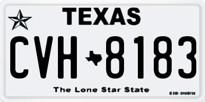 TX license plate CVH8183