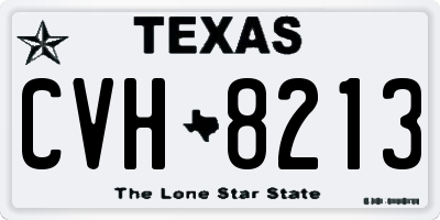 TX license plate CVH8213