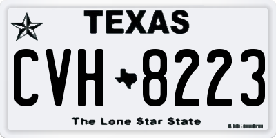 TX license plate CVH8223