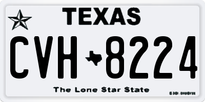 TX license plate CVH8224