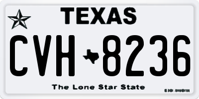TX license plate CVH8236