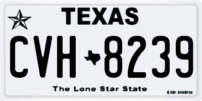 TX license plate CVH8239