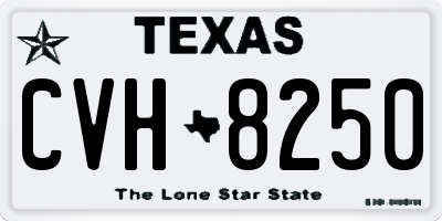 TX license plate CVH8250