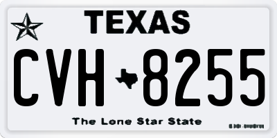 TX license plate CVH8255