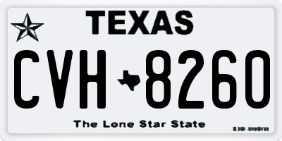 TX license plate CVH8260
