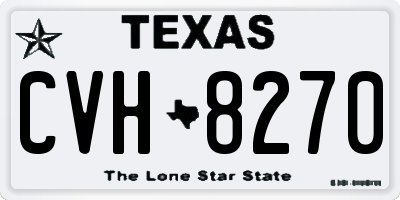 TX license plate CVH8270