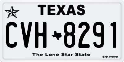 TX license plate CVH8291