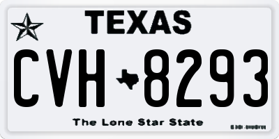 TX license plate CVH8293