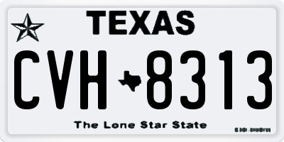 TX license plate CVH8313