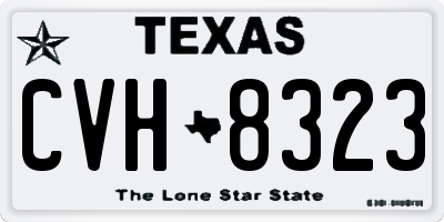 TX license plate CVH8323