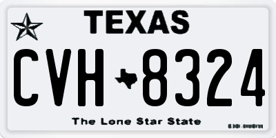 TX license plate CVH8324