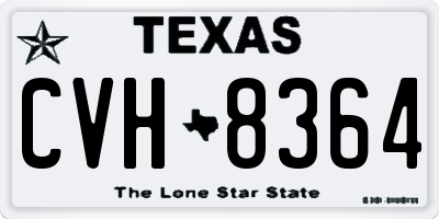 TX license plate CVH8364