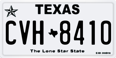TX license plate CVH8410