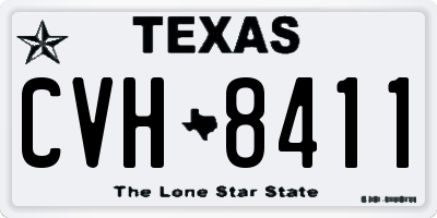 TX license plate CVH8411