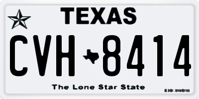 TX license plate CVH8414