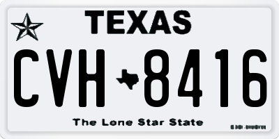 TX license plate CVH8416