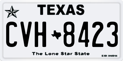 TX license plate CVH8423