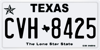 TX license plate CVH8425