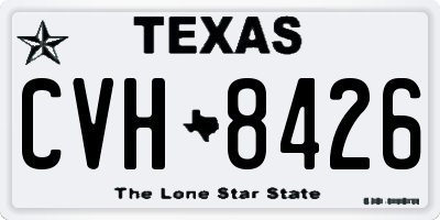 TX license plate CVH8426