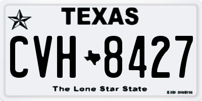 TX license plate CVH8427