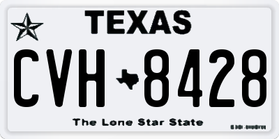 TX license plate CVH8428