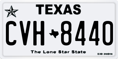 TX license plate CVH8440