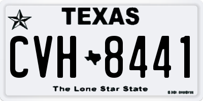TX license plate CVH8441
