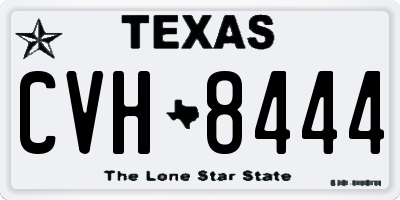 TX license plate CVH8444