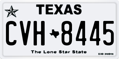 TX license plate CVH8445